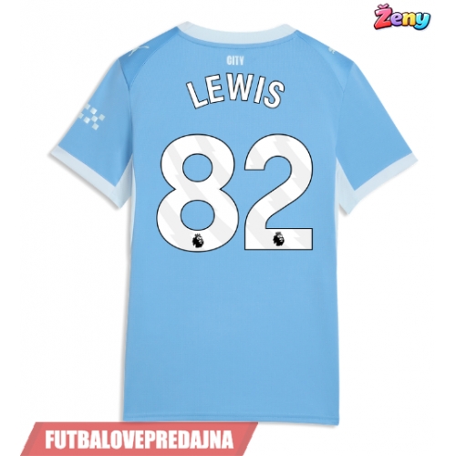 Lacne Ženy Futbalové dres Manchester City Rico Lewis #82 2026-27 Krátky Rukáv - Domáci